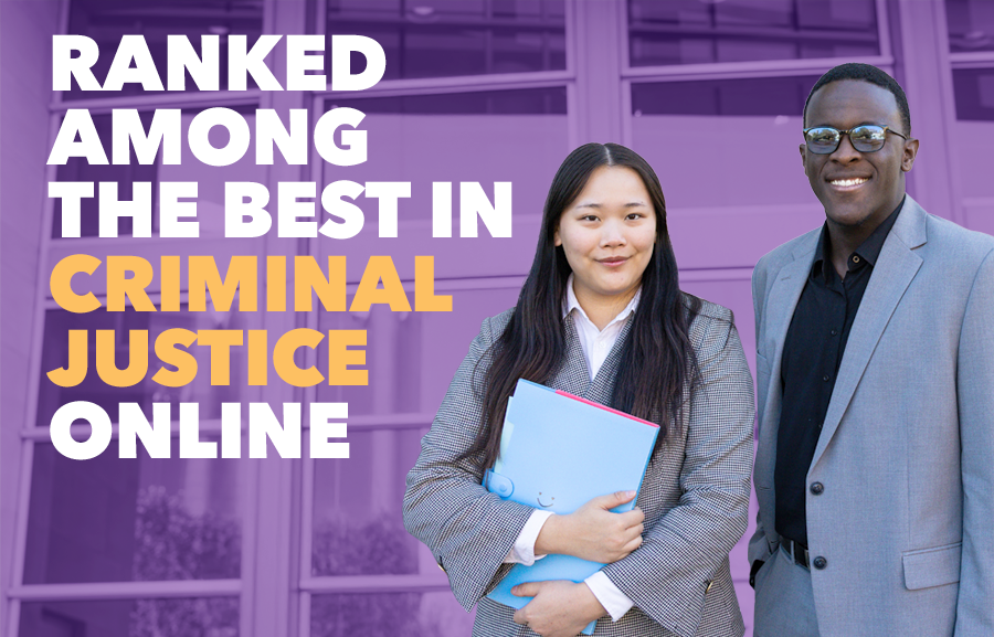 RANKED AMONG THE BEST IN CRIMINAL JUSTICE ONLINE